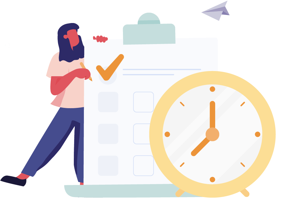 Person Graphic Clock