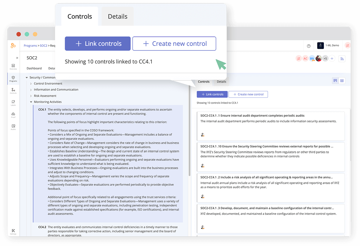Implement your first compliance framework