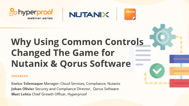 How Nutanix & Qorus software use common controls to change their game