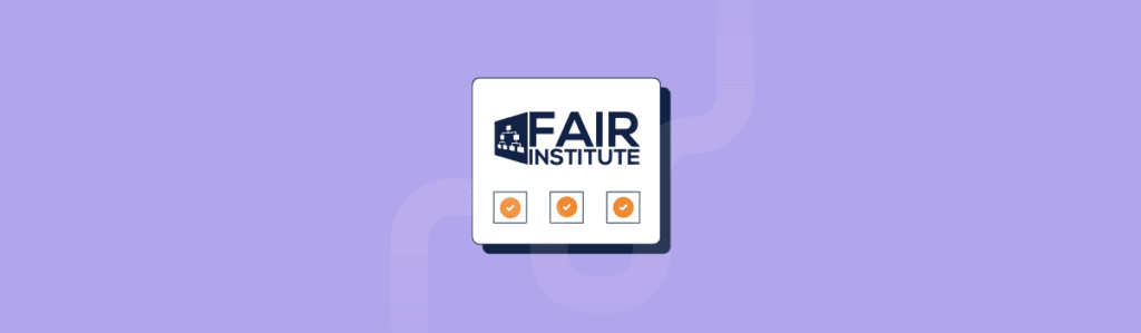 FAIR Institute logo on a purple background