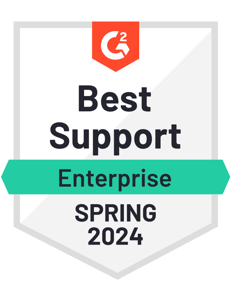 G2 Crowd Best Customer Support Enterprise