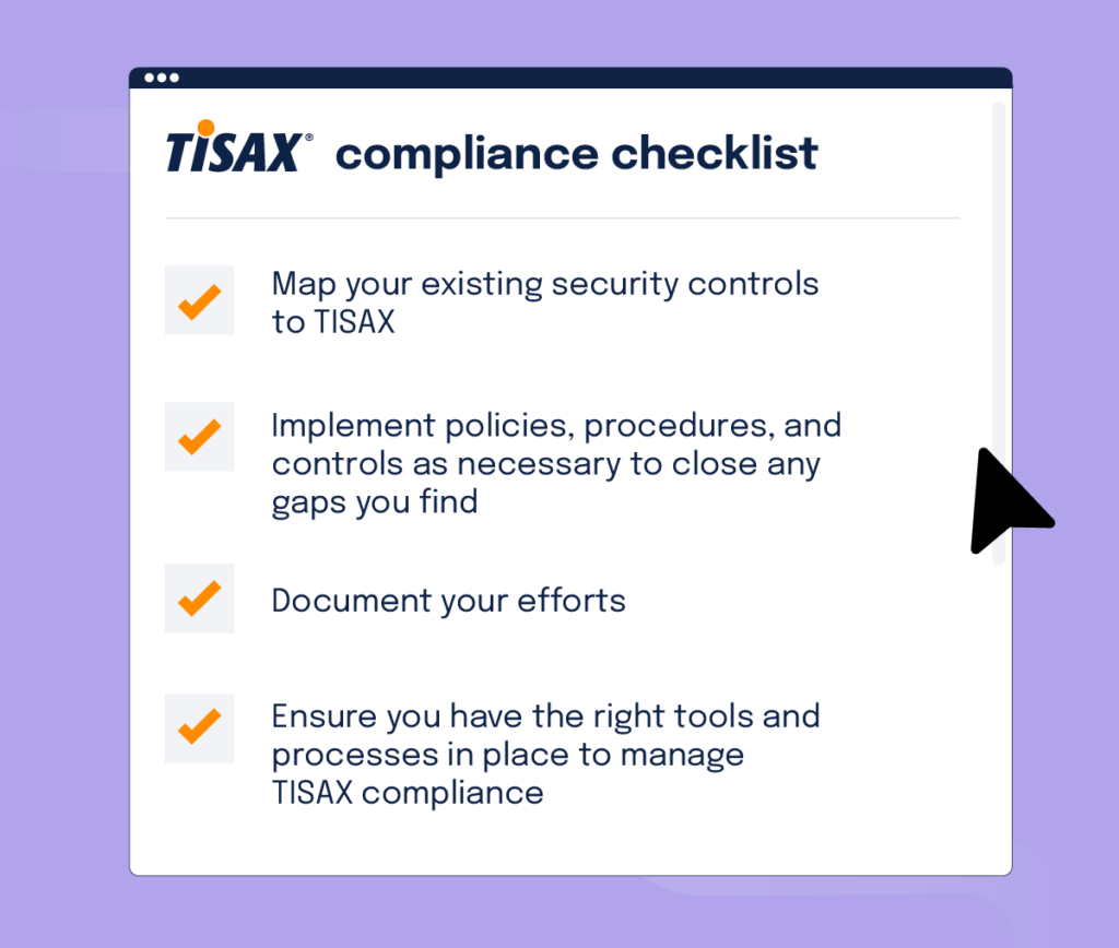 A TISAX compliance checklist