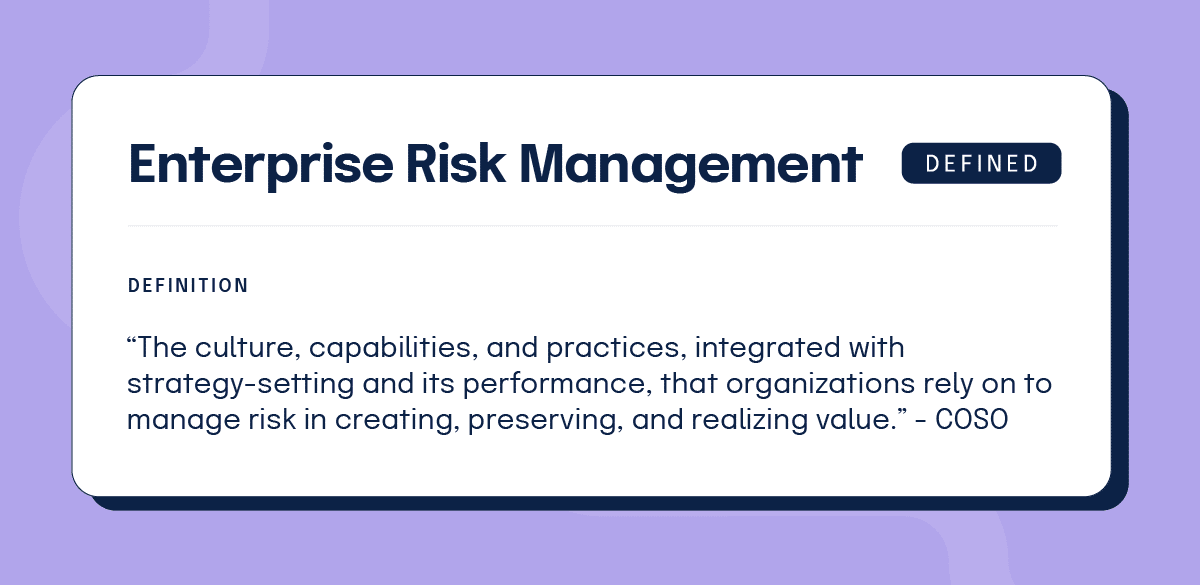 Enterprise risk management definition 