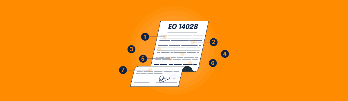 The 7 core areas of emphasis in EO 14028