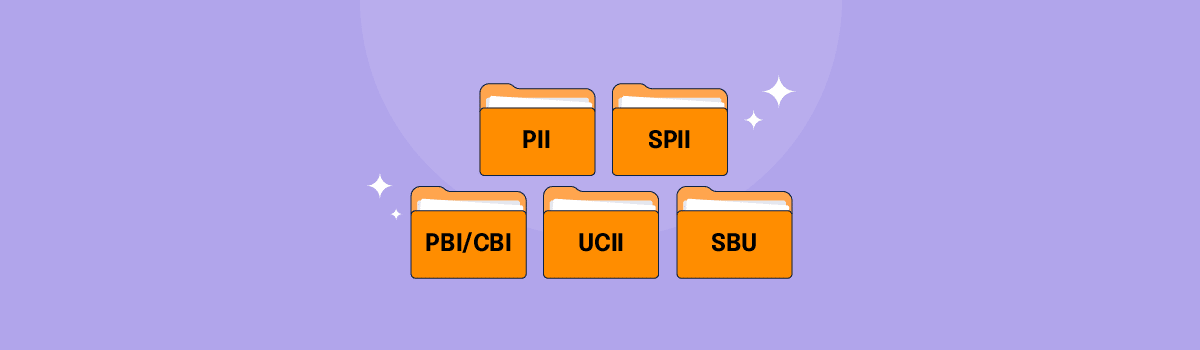 Examples of CUI include PII, SPII, PBI/CBI, UCII, and SBU
