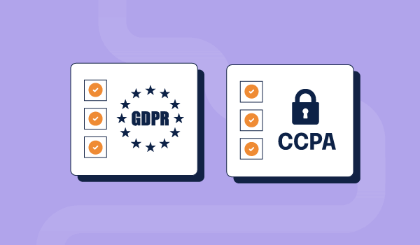 General Data Protection Regulation (GDPR) and California Consumer Privacy Act logos