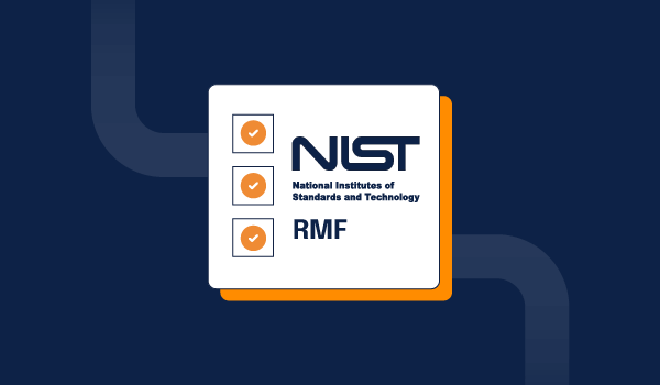 NIST AI RMF framework logo with a checklist representing compliance