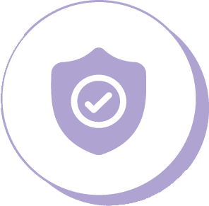 Decorative - Purple security badge