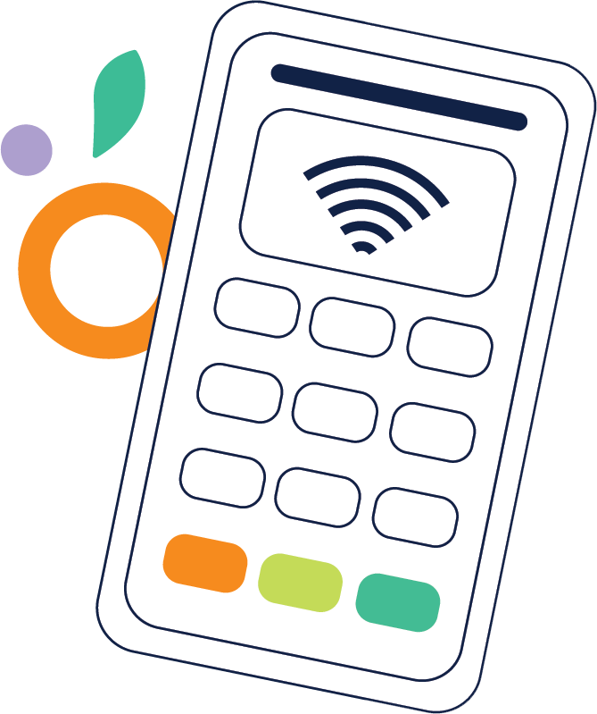 Payment terminal illustration