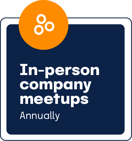 Annual in-person 
 company meetups