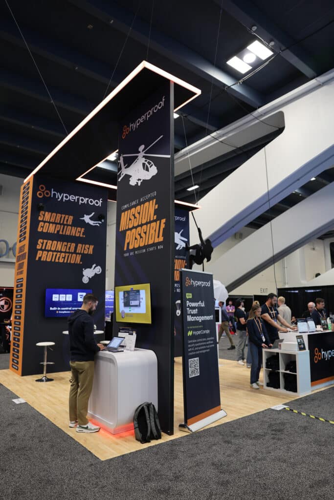 Hyperproof booth at RSAC