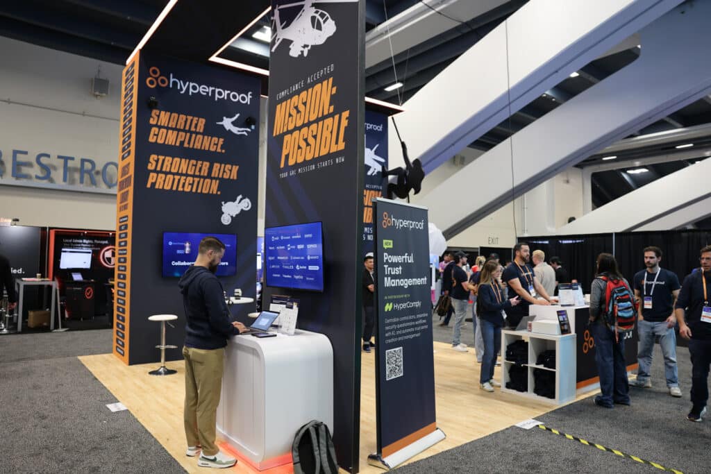 Hyperproof booth at RSAC