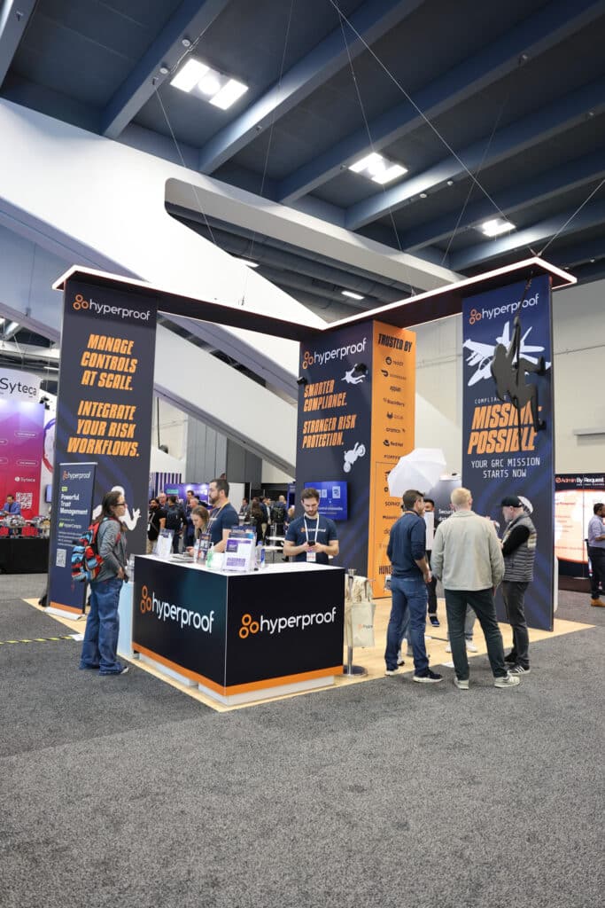 Hyperproof booth at RSAC