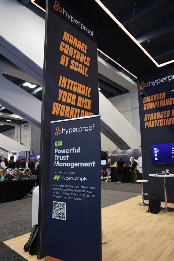 Hyperproof booth at RSAC