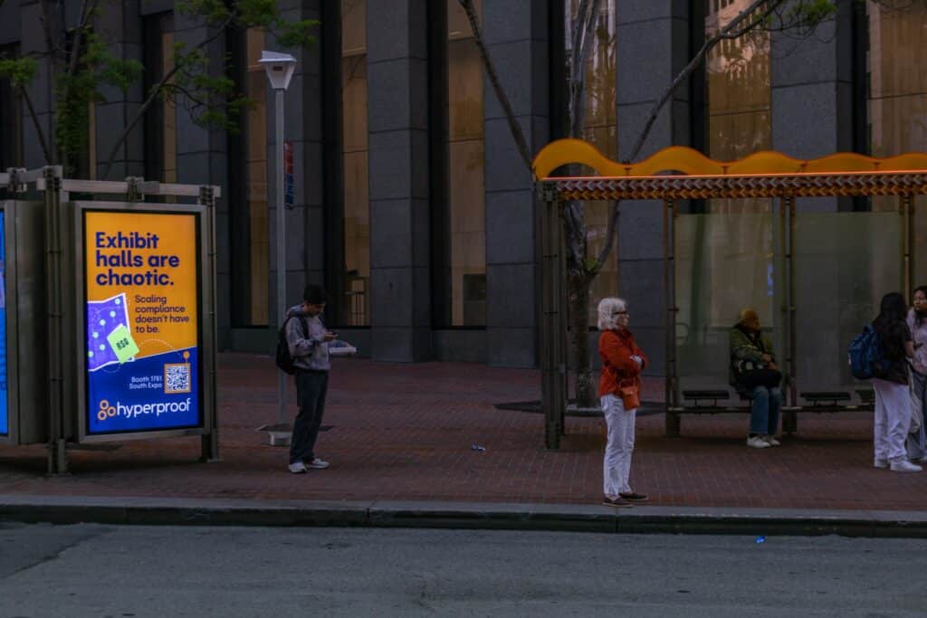 Hyperproof street ads at RSAC 2025
