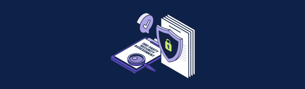 An illustrative representation of a third party security assessment