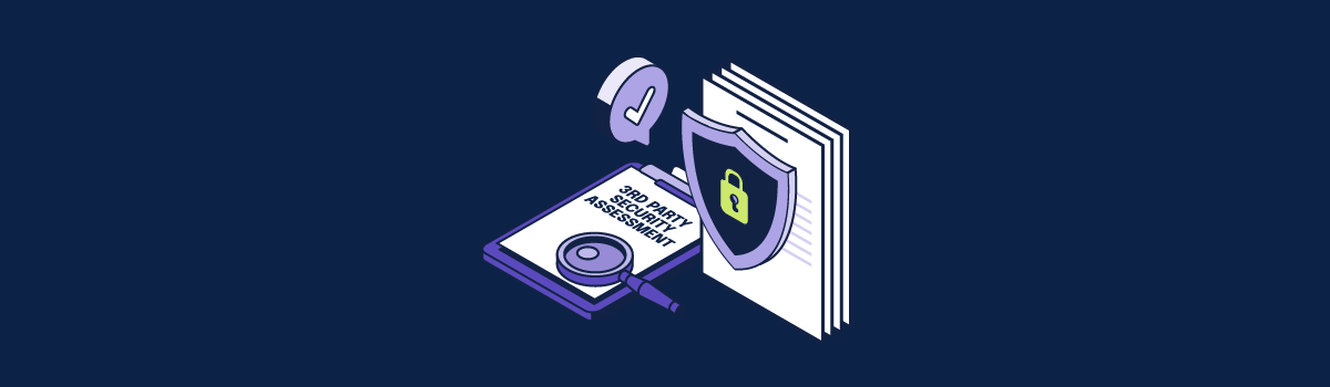 An illustrative representation of a third party security assessment
