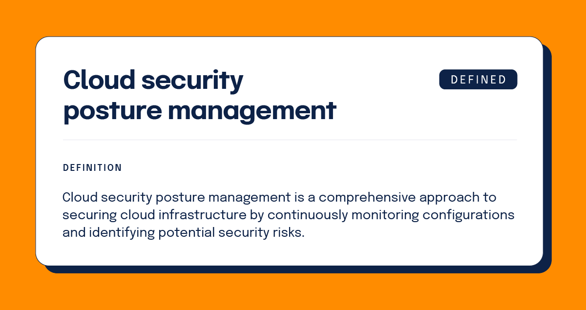 Cloud security posture management definition