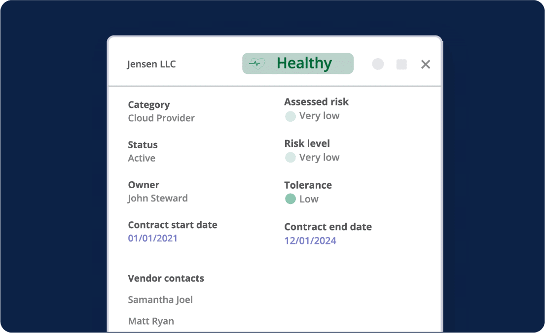 Assess and reduce vendor risks