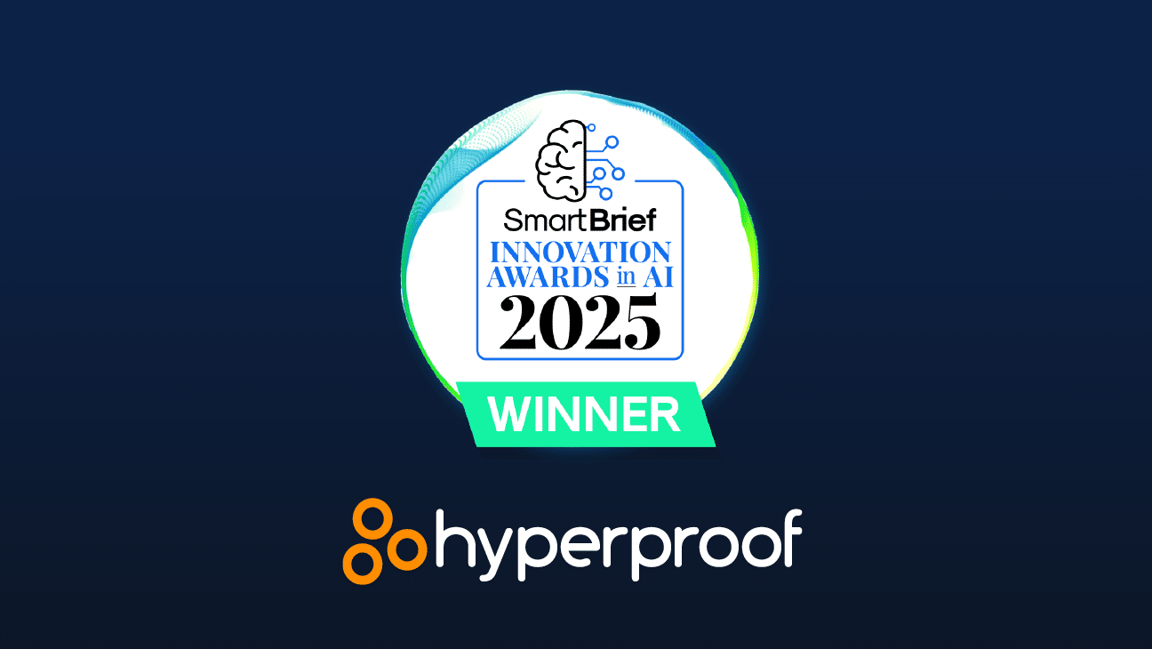 Hyperproof wins 2025 SmartBrief AI innovation award