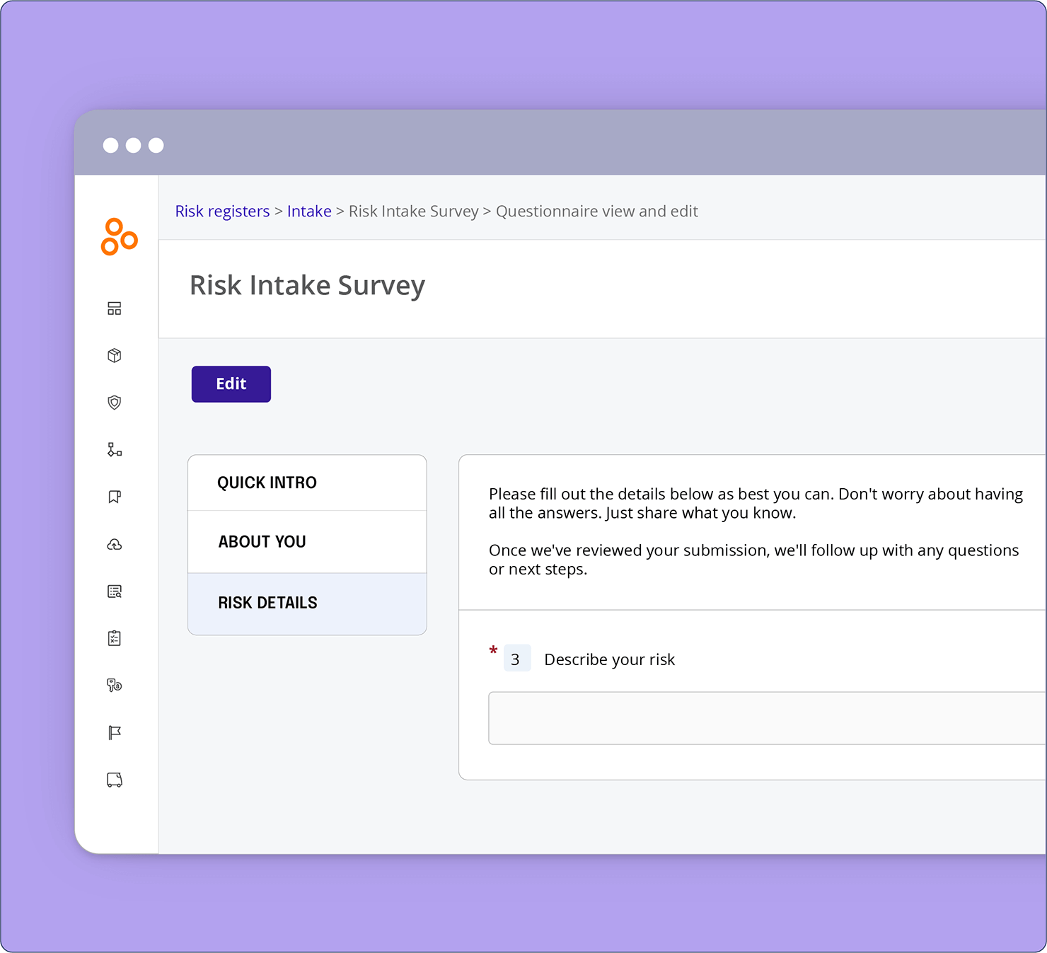 Standardize your risk intake