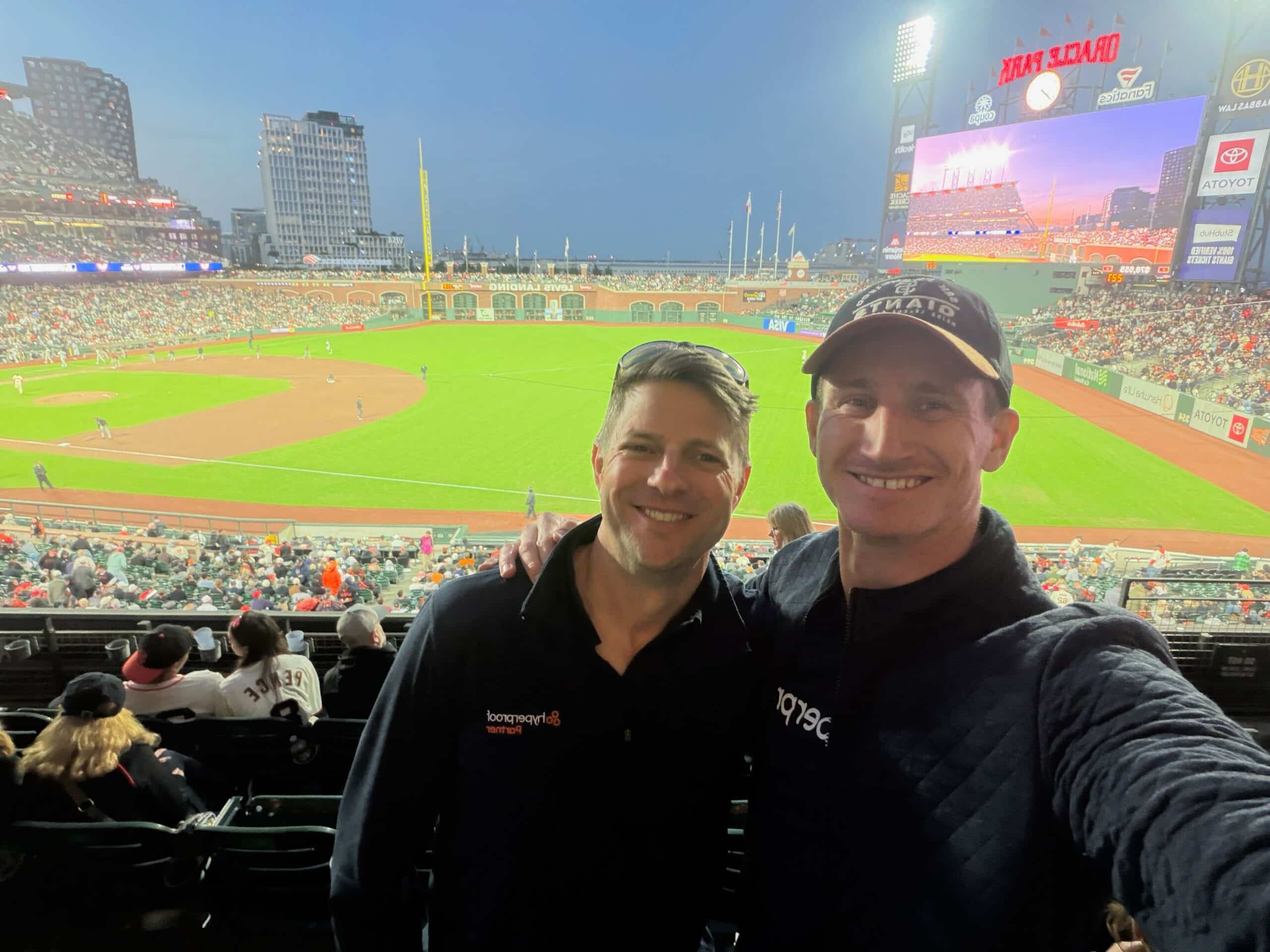 Hyperproof at opening night SF Giants vs NY Yankees