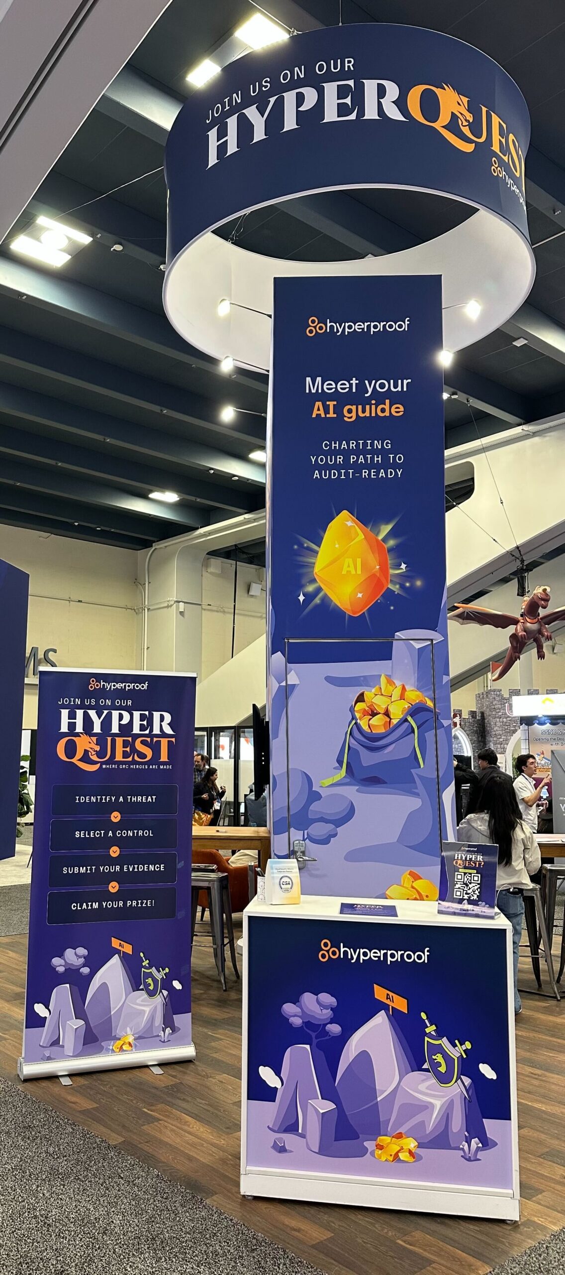 hyperproof's hyperquest booth at RSAC 2026